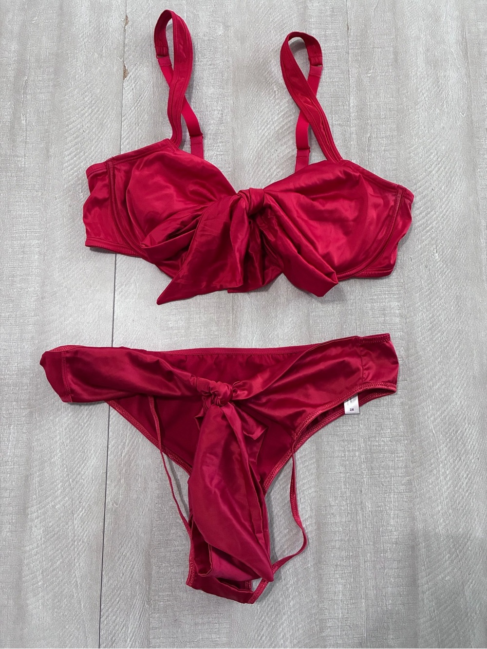Adore Me Gynger Unlined Bra Bikini Panty Lingerie 2X - Picture 6 of 8